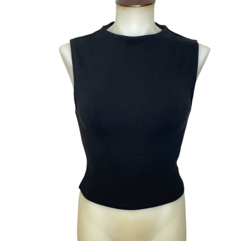 Black Sleeveless Sretchy Top